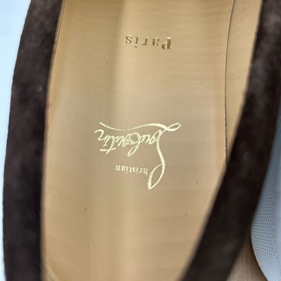 Christian Louboutin Mens PAQUEBOAT suede loafers size 41.5 made in Italy - Picture 2 of 16